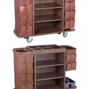 룸메이드 카트 호텔 청소 수건 학교 끌차 업소용 수거 객실