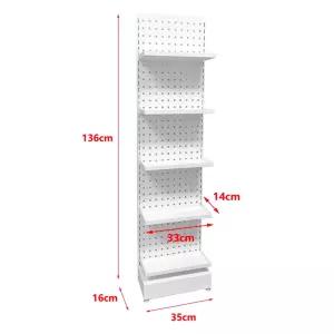 마트 매대 약국 선반 스탠드 수납장 가판대 철제 이동식 진열대 편의점용