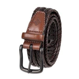 컬럼비아 남성 땋은 벨트 캐주얼 드레스와 청바지 카키스용 싱글 프롱 버클