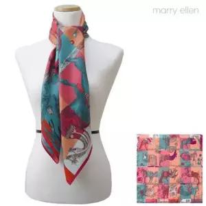 생일선물 메리엘렌 BORG EL GEZIRA 빅사이즈 실크스카프 90cm