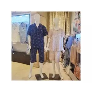 [비너스] VPAS210WVPAS210M 커플 면레이온 반팔 반바지 잠옷세트_P420336484