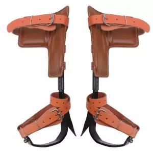 등반 승목기 미끄럼방지 가죽 승족기 발톱을 등반도구 미끄럼 도구 등목기 버클형 장비 나무