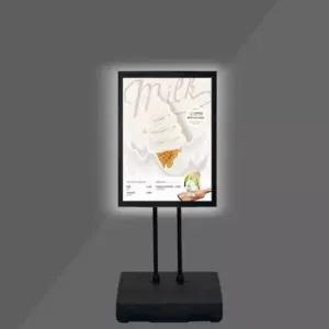 웰컴보드 LED 입간판 포스터스탠드 광고판 메뉴판 물통형 A2