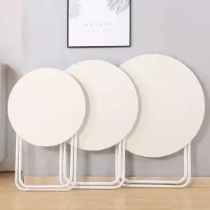 원목 테이블 접이식 가정용 자취방 불판 원형 다용도 인테리어 밥상 우드 간이 접는 책상