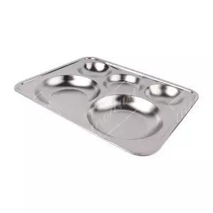 [하프클럽/브이와이]식판 구내식당 학교 급식판 급식실 군대 원형3찬