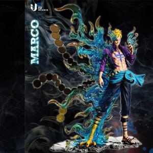 33CM 원피스 피규어 마르코 PVC 룸 장식 선물 모델 애니메이션 주변 캐릭터 컬렉션 생일 어린이 장난감