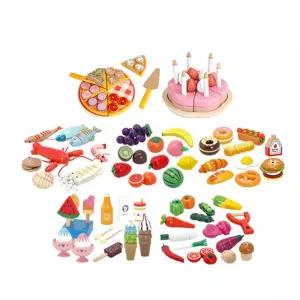 두돌아기 인지발달 소꿉놀이 음식 장난감 요리사 6세 어린이 교육용 영유아 4세 교구