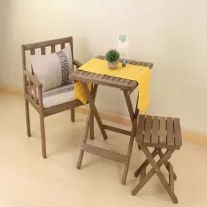 접이식 원목 식탁 테이블 의자 세트 바베큐 캠핑 테이블108075