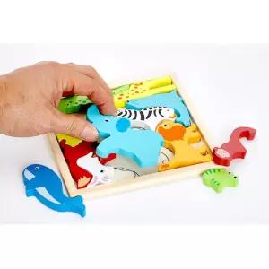 사자 코끼리 감각발달 동물그림 원목 퍼즐 재가센터 자신감 학습교구 아이선물 어린이