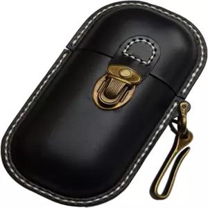 판이쉬안 수제 가죽 안경 케이스 하드 쉘 레트로 남녀 선글라스 근시 고리 보호 상자