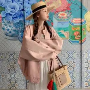 여사친 가을 빈티지 겨울 데일룩 코트 야구복 잠바 집업야구항공 DAOL4