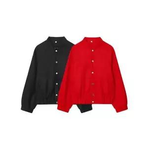 여사친 모직 데일룩 잠바 집업야구항공 가을겨울 스트리트 스타디움 점퍼 DAOL4