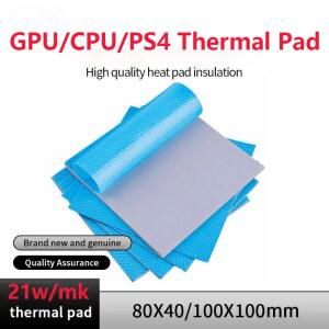 21W/Mk G C 방열 패드 라디에이터 냉각 전도성 실리콘 80X40/100X100mm 단열재