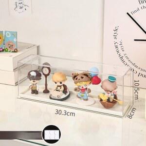 보관케이스 피규어장식장 케이스 진열장 전시장 가챠보관 30 8x8x10 5cm화이트 1개 투명 보관함
