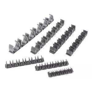 콤푸레샤 부품 6 웨이 4/6/8/10mm/12mm 나일론 공압 튜브 공기 호스 고정 클램프 워터 파이프 홀더압축기