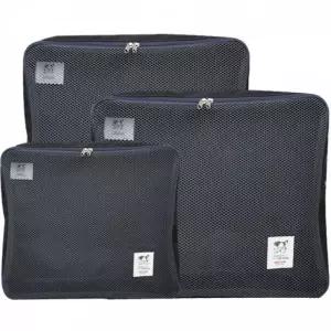 수납함 여행용 정리 백 메쉬 파우치 3종 세트