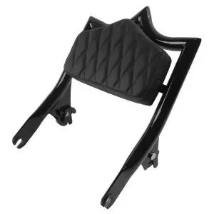 할리 투어링 일렉트라 로드 스트리트 글라이드 킹 CVO 2009-2024용 탈부착식 오토바이 뒷좌석 등받이 시시