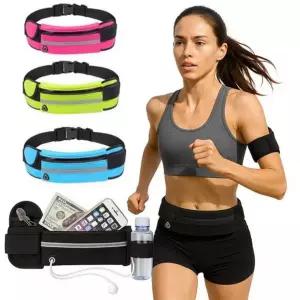 방수 스포츠 힙색 러닝 마라톤 허리 가방 야간 조깅 물병