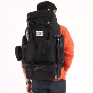 등산가방 트레킹 배낭 밀리터리 전술 검정 가방 남성 백팩 80L