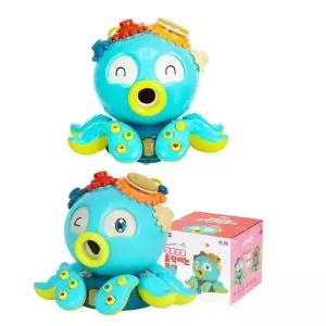 돌아기 출산선물 움직이는문어 멜로디장난감 토이 청각발달 소리나는 음악교구 감성