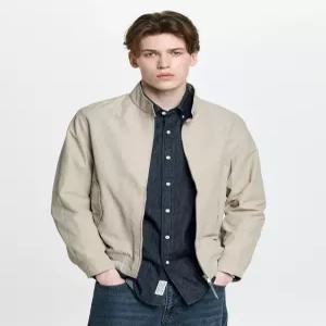 헤지스 남성 26SS 베이지 헤링턴 면혼방 점퍼 HZJU6A201I2