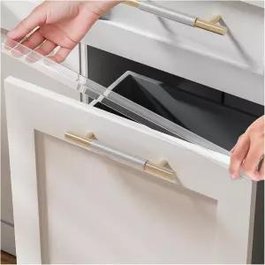 주방 캐비닛용 프로텍터 2팩 18인치 길이 투명 도어 엣지 가드 3/4인치 두께의 서랍 전면용 싱크대 및