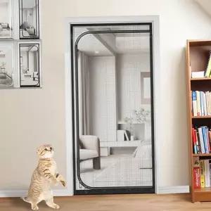 지퍼 방충망 지퍼형 접이식 현관문 현관 방충망 방충문 반려동물 고양이 지퍼문 방묘문 칸막이 안전 동물