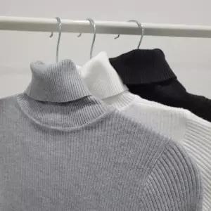 [옷은날개] 터틀넥티 여성목티 이너폴라티 여성골지니트탑 이너 여성목폴라 면골지데일리탑