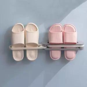 3단 접이식 코너 공간활용 실내화 수건 행거 거치대