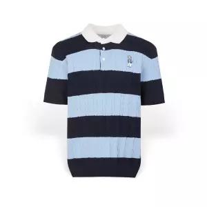 헤지스 남성 컬러블록 반팔 카라니트 HZSW6B707B2 HZSW6B70722477900402345477