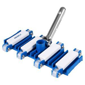 수영장 진공 헤드, 바퀴가 달린 수동 청소 14인치 헤비 듀티 핸들 유연한 회전이 가능한 실내 및 실외 흡수를 위한 헤드