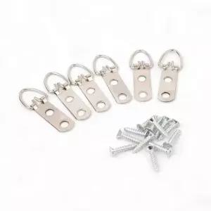 6p 벽걸이 액자 고정 나사못 철물 부착 걸이 걸개 고리