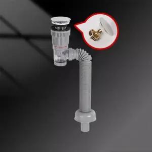 화장실 싱크대 일체형 트랩 하수구 매관 냄새 차단 배수관 세면대 물마개 배관