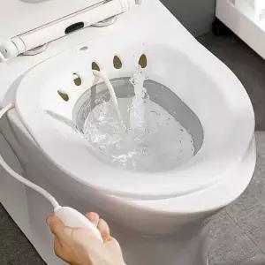 버블 접이식 가정용 좌욕기 수동 비데 임산부 치질 온욕 폴딩 대야