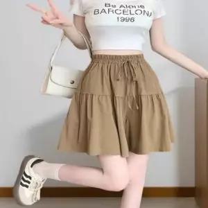 [SBD] 3컬러 와이드 데일리 치마바지 부드러운 여름 반바지 큐롯 밴딩 가볍고