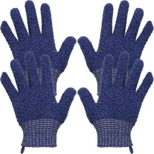 샤워 각질 제거 장갑 무겁고 큰 목욕 2쌍 바디 워시 딥 클렌징 스펀지 루파 여성용 스파 마사지 페이스 손