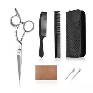 야사카 6.5인치 전문 헤어컷 가위 세트 미용사 헤어스타일리스트용 이발 키트 여성용 매우 날카로운 미용