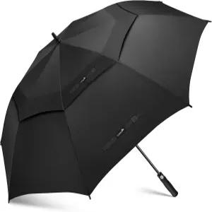 ZOMAKE 62/68인치 골프 우산 초대형 오버사이즈 방풍 자동 개방 비를 대비한 이중 캐노피 통풍구 포함