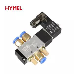 콤푸레샤 부품 4V110-06 1/8 인치 공압 솔레노이드 밸브 5 방향 포트 2 위치공기 전기 마그네틱 DC12V 24V