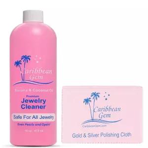 캐리비안 젬 미국 천연 바나나 코코넛 오일 주얼리 클리너 금 은 귀금속 보석 암모니아 프리 저자극 클리닝