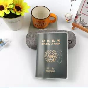 PVC재질 여권 커버 반투명 비닐케이스 1P
