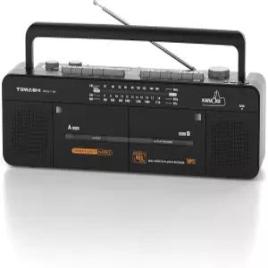 스테레오 사운드 듀얼 테이프 데크 3밴드 라디오 USB /TF 카드 재생 테이프toUSB 녹음 기능이 있는 카세트