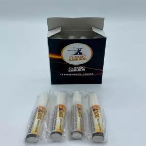 클래식 사무라이 스팁틱 펜 타입 전통 면도 컷 명반 블록 12팩