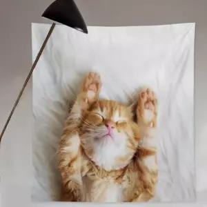 발라당 고양이 프린트 벽지 가림막 포스터 선택 특대