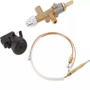 TEENGSE 화재 구덩이 제어 안전 밸브 열전대 및 덤프 스위치가 있는 히터 키트 교체 부품 실내 난방기 실외