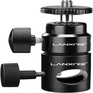 랜시어 라이트 스탠드 마운트 어댑터 1 /4 u2019 스크류 미니 볼 헤드 카메라 모니터 링 플랫 붐 암 장착