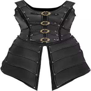 중세 갑옷 바이킹 기사 드레스 PU 가죽 의상 LARP 파티용