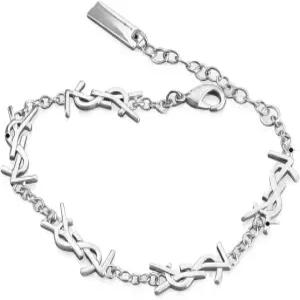 후팅은 925 스털링 실버 이니셜 브레이슬릿을 독특하게 디자인했으며 7.5인치 조절 가능한 어버이날과