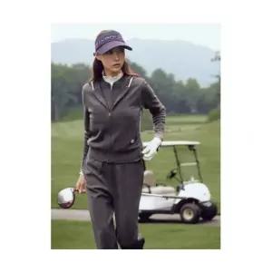 매장정품 빈폴 BEANPOLE GOLF 여성 후디 풀집업 니트 베스트 그레이 BJ5951A253 661603