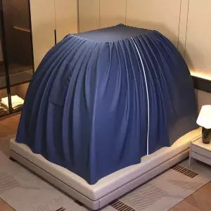 침대 암막 텐트 차광 보온 방풍 난방 원터치